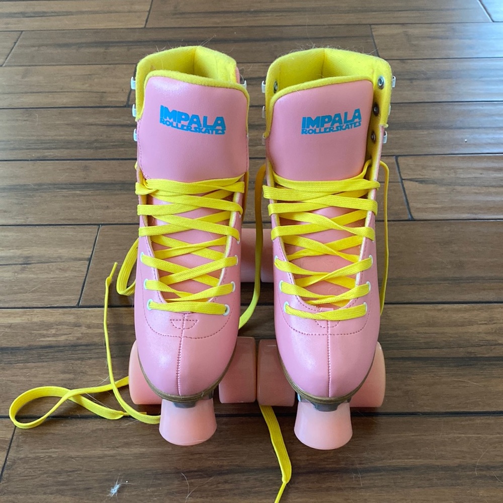 Impala Roller Skates Pink and Yellow Size Seven